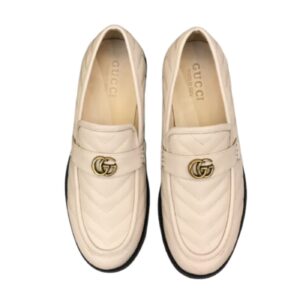Gucci Loafer With Interlocking G Beige For Men
