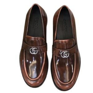 Gucci Loafer With Interlocking G Dark Brown For Men