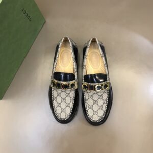 Alternative view of Gucci Loafer With Logo Gucci Black/Beige For Men
