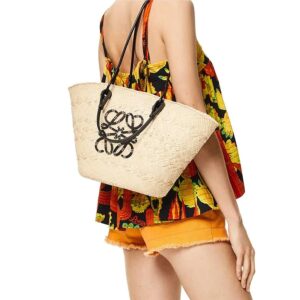 Alternative view of Loewe Anagram Basket Bag Beige/Black For Women 18.1in / 46cm A223T43X02