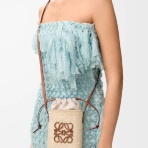 Alternative view of Loewe Square Pocket Crossbody Bag 8.9in/ 22.5cm Natural/ Tan For Women C630G35X05
