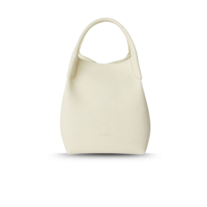 Loro Bale Whisper Small Top Handle Bag 6.7in/ 17cm White Silver Hardware For Women FAN89641615