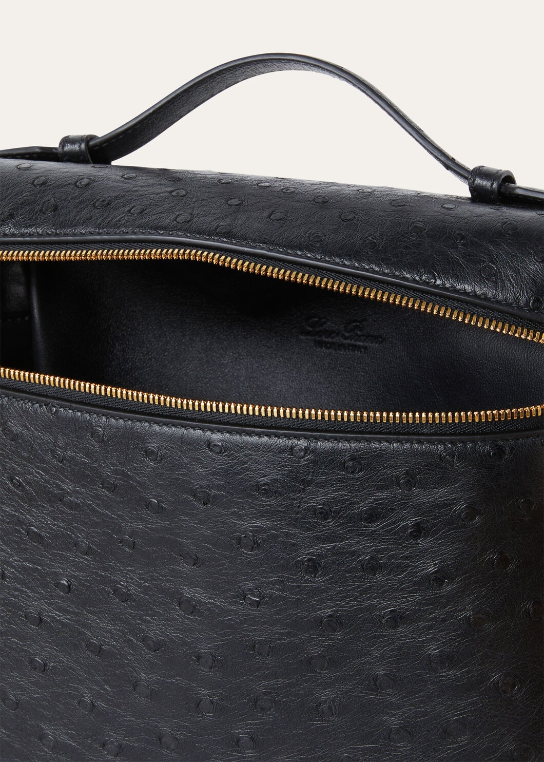 Loro Piana Extra Pocket L23.5 Backpack 9.1in/ 23cm Black Gold Hardware For Women FAN4194 8000 - Image 6