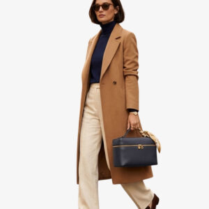 Alternative view of Loro Piana Extra Pocket L27 Top Handle Bag 10.6in/ 27cm Navy Blue Gold Hardware For Women FAN4043 W000