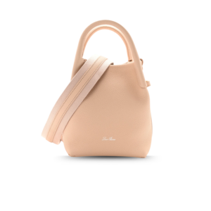 Loro Piana Micro Bale Top Handle Bag 5.2in/ 13cm Candoglia Marble Silver Hardware For Women FAN4647 305H