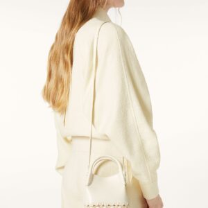Alternative view of Loro Piana Micro Bale Top Handle Bag 6.3in/ 16cm White Gold Hardware For Women FAP3233_B4XQ