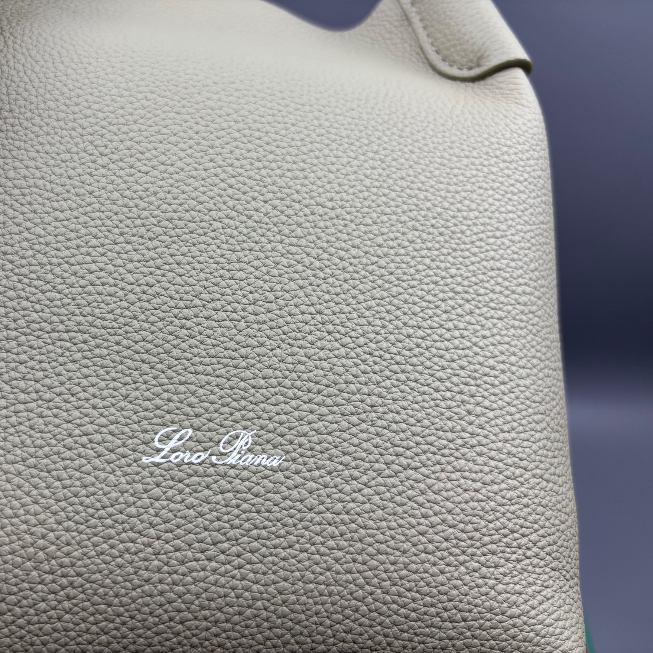Loro Piana Bale Small Top Handle Bag 6.7in/ 17cm Light Wasabi Silver Hardware For Women FAN8964 50YB