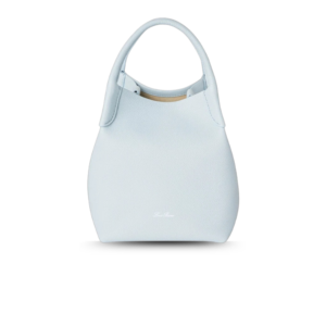 Loro Piana Bale Small Top Handle Bag 6.7in/ 17cm Light Blue Silver Hardware For Women FAN8964 60HN