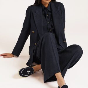Alternative view of Loro Piana Summer Charms Walk Loafers Navy Blue For Women - FAL5899 W000