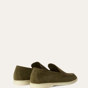 Alternative view of Loro Piana Summer Walk Loafers Green For Men FAI3276
