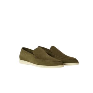 Loro Piana Summer Walk Loafers Green For Men FAI3276