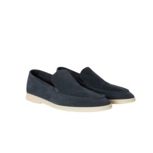Loro Piana Summer Walk Loafers Classic Blue For Men FAE8124_W019