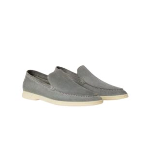 Loro Piana Summer Walk Loafers Grey For Men FAI3276