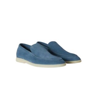 Loro Piana Summer Walk Loafers Blue For Men FAI3276