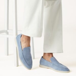 Alternative view of Loro Piana Summer Walk Loafers Blue For Men FAI3276