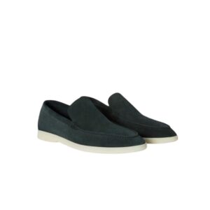 Loro Piana Summer Walk Loafers Dark Green For Men FAI3276