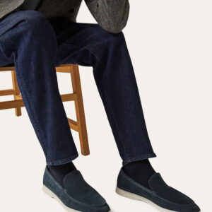 Alternative view of Loro Piana Summer Walk Loafers Classic Blue For Men FAE8124_W019