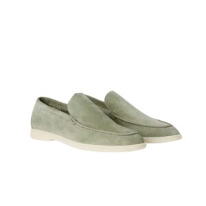 Loro Piana Summer Walk Loafers Green For Men FAI3276