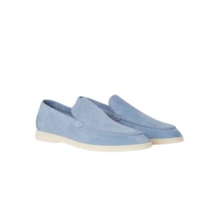 Loro Piana Summer Walk Loafers Blue For Men FAI3276