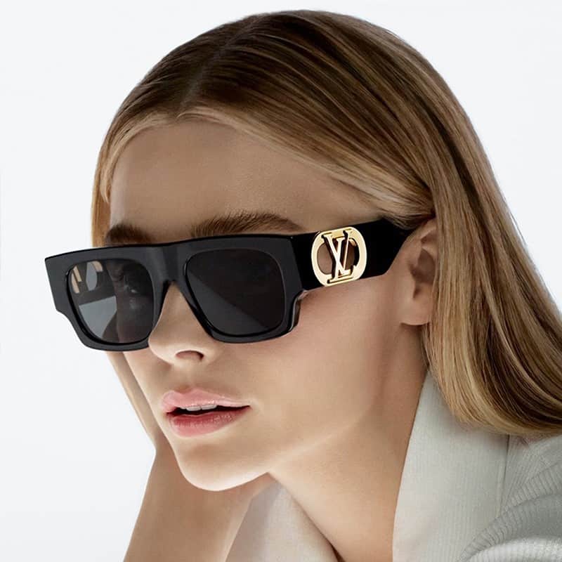 Louis Vuitton Link Square Sunglasses Black For Women Z1478W