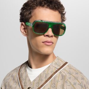 Alternative view of Louis Vuitton 1.0 Millionaires Sunglasses Green For Men Z3020W