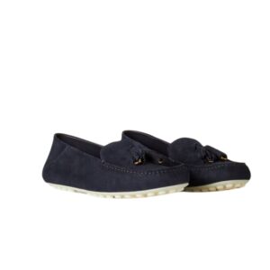Loro Piana Dot Sole Walk Loafers Blue Navy/Sun Gold For Women - FAN0109 W1B4