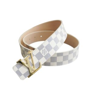 Louis Vuitton LV Initiales 40mm Belt Damier Azur Canvas Grey For Men M9609U