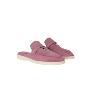 Loro Piana Babouche Charms Walk Loafers Wild Mauve For Women - FAI1543 30F4