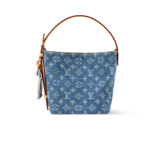 Louis Vuitton All In BB Bucket Bag 7.1in/ 18cm Blue Denim Gold Hardware For Women M28107