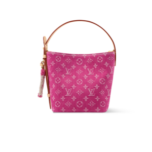 Louis Vuitton All In BB Bucket Bag 7.1in/ 18cm Fuchsia Denim Gold Hardware For Women M27626