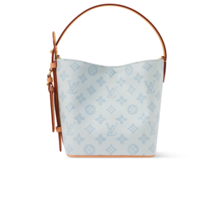 Louis Vuitton All In BB Bucket Bag 7.1in/ 18cm Monogram Origine Blue Gold Hardware For Women M27529
