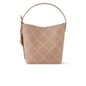 Louis Vuitton All In MM Bucket Bag 9.4in/ 24cm Hazelnut Couture Gold Hardware For Women M28524