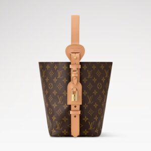 Alternative view of Louis Vuitton All In MM Bucket Bag 9.4in/ 24cm Brown Monogram Gold Hardware For Women M29628