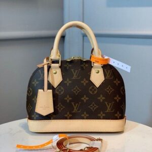 Alternative view of Louis Vuitton Alma BB Top Handle Bag 9.2in/ 23.5cm Brown Monogram Canvas Gold Hardware For Women M46990