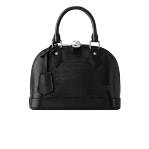 Louis Vuitton Alma BB Top Handle Bag 9.4in/ 24cm Black Silver Hardware For Women M24645