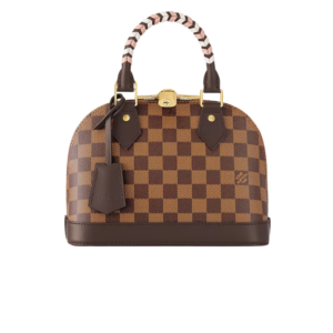 Louis Vuitton Alma BB Top Handle Bag 9.3in/ 23.6cm Brown Gold Hardware For Women