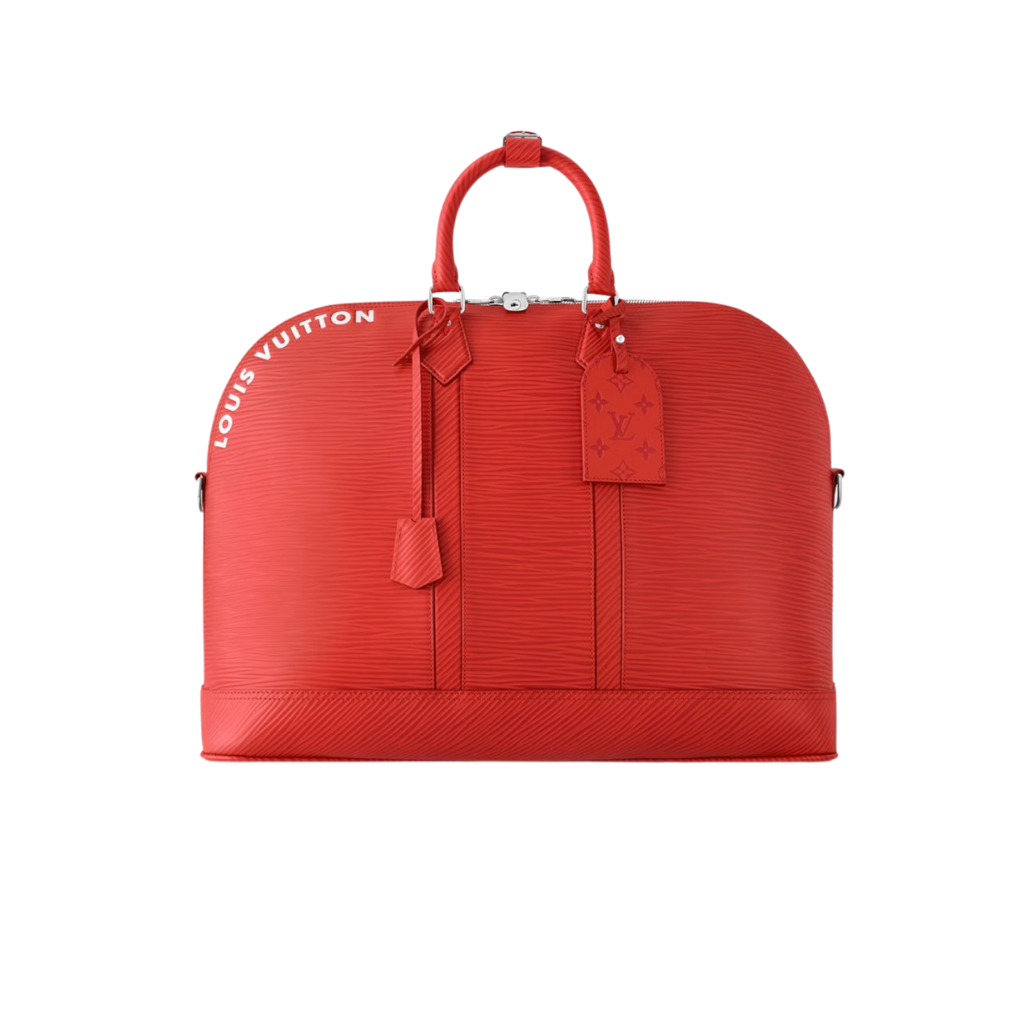 Louis Vuitton Alma Travel GM Top Handle Bag 25.2in/ 64cm Red Silver Hardware For Men M23717