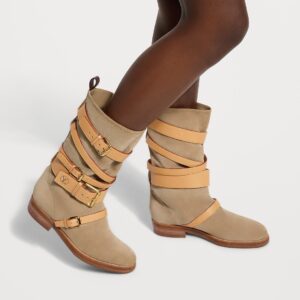 Alternative view of Louis Vuitton Amiral Flat Boots Beige For Women 1AK3QH