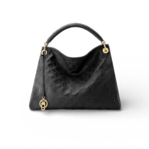 Louis Vuitton Artsy MM Monogram Empreinte Black For Women, Women's Handbags, Shoulder Bags 16.1in/41cm LV M41066