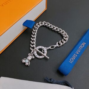 Louis Vuitton Bear Bracelet Silver For Women