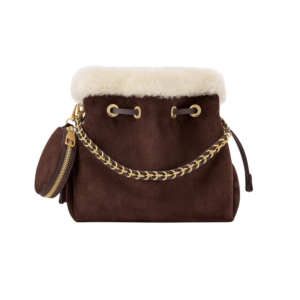 Louis Vuitton Bella Shoulder Bag 7.5in/19cm Chocolate Gold Hardware For Women M26684
