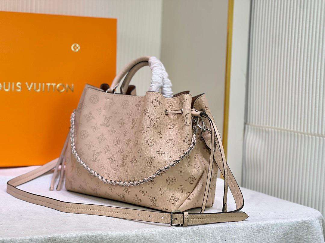 Louis Vuitton Bella Tote Mahina Creme Beige For Women 12.6in/32cm M59203