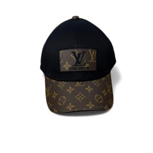 Louis Vuitton Embroidered Logo Baseball Cap Black LV Cap