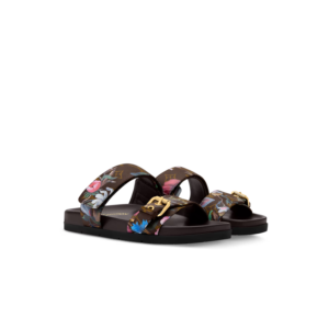 Louis Vuitton Bom Dia Comfort Mules Cacao Brown Monogram Eden For Women 1AK23C