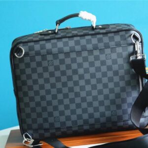 Alternative view of Briefcase Backpack Damier Gray For Men 15.4in/39cm N50051