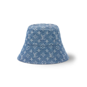 Louis Vuitton Bucket Hat Blue Denim For Women M5368M