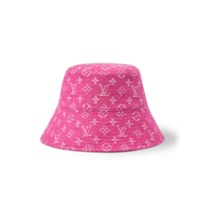 Louis Vuitton Bucket Hat Pink Denim For Women M5410M