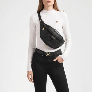 Alternative view of Louis Vuitton Bumbag 14.5in/ 37cm Black Monogram Empreinte Gold Hardware For Women M44812