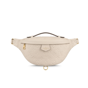 Louis Vuitton Bumbag 14.5in/ 37cm Cream Monogram Empreinte Gold Hardware For Women M44836