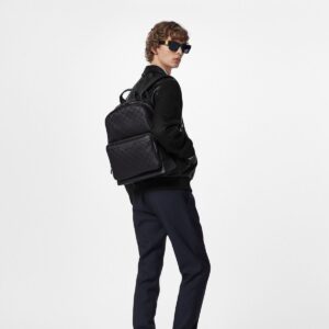 Alternative view of Louis Vuitton Campus Backpack Damier Infini Onyx Silver For Men, Men's Bags 39cm LV N40306